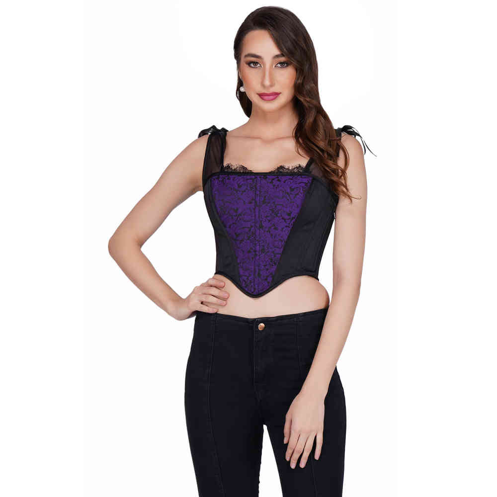 Attitude Corsets - Kaleigh survêtement corset - Violet